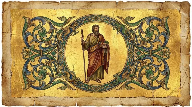 Ilustração do personagem bíblico Carpo - Dicionário Bíblico GoBíblia Ilustração do personagem bíblico Carpo