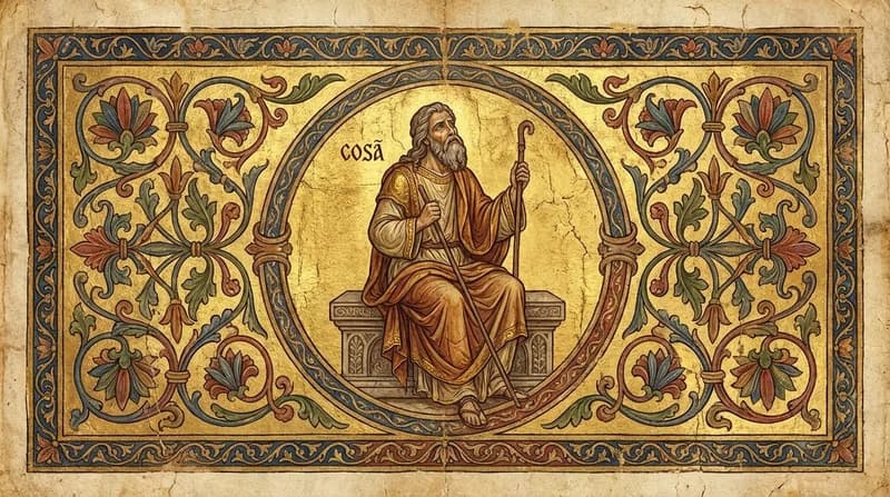 Ilustração do personagem bíblico Cosã - Dicionário Bíblico GoBíblia Ilustração do personagem bíblico Cosã