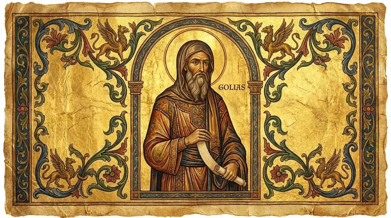 Ilustração do personagem bíblico Golias - Dicionário Bíblico GoBíblia Ilustração do personagem bíblico Golias