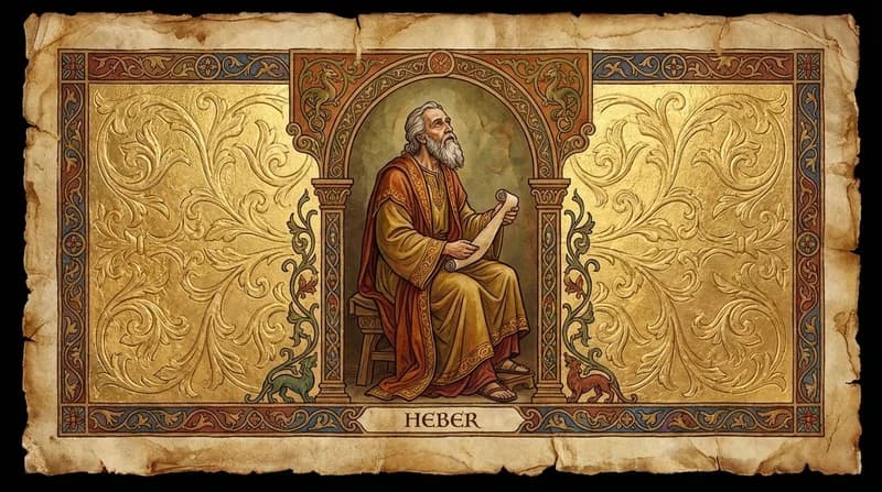 Ilustração do personagem bíblico Heber - Dicionário Bíblico GoBíblia Ilustração do personagem bíblico Heber
