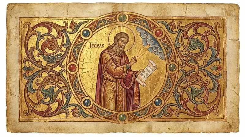 Ilustração do personagem bíblico Jêdeas - Dicionário Bíblico GoBíblia Ilustração do personagem bíblico Jêdeas