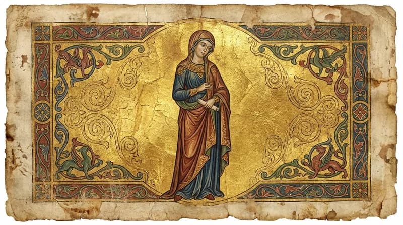 Ilustração do personagem bíblico Leia - Personagens Bíblicos GoBíblia Ilustração do personagem bíblico Leia