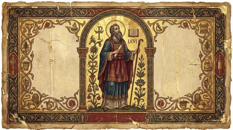 Ilustração do personagem bíblico Levi - Personagens Bíblicos GoBíblia Ilustração do personagem bíblico Levi