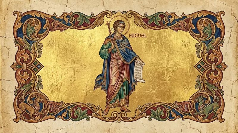 Ilustração do personagem bíblico Miguel - Personagens Bíblicos GoBíblia Ilustração do personagem bíblico Miguel