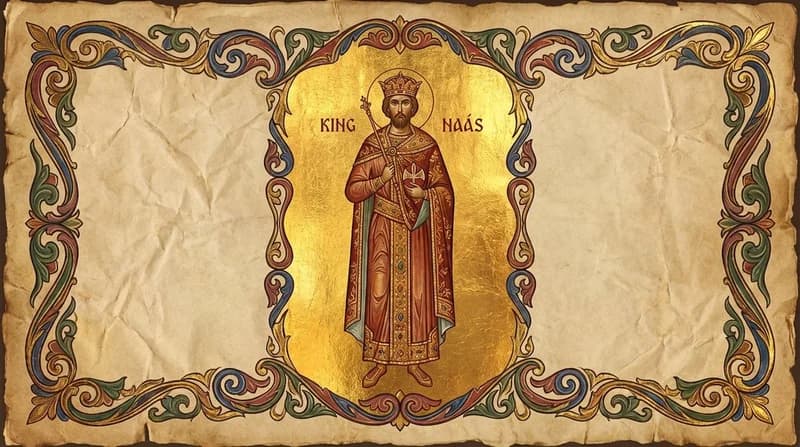 Ilustração do personagem bíblico Naás - Personagens Bíblicos GoBíblia Ilustração do personagem bíblico Naás