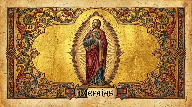 Ilustração do personagem bíblico Refaías - Personagens Bíblicos GoBíblia Ilustração do personagem bíblico Refaías