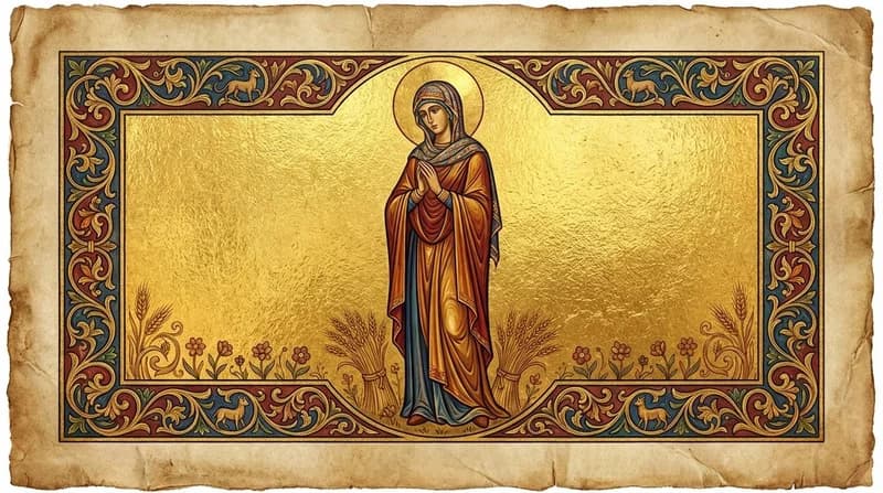 Ilustração do personagem bíblico Rute - Dicionário Bíblico GoBíblia Ilustração do personagem bíblico Rute