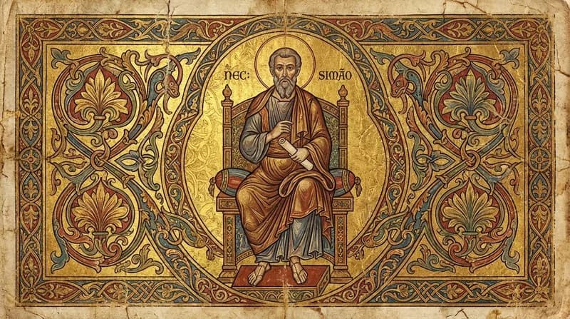 Ilustração do personagem bíblico Simão - Personagens Bíblicos GoBíblia Ilustração do personagem bíblico Simão