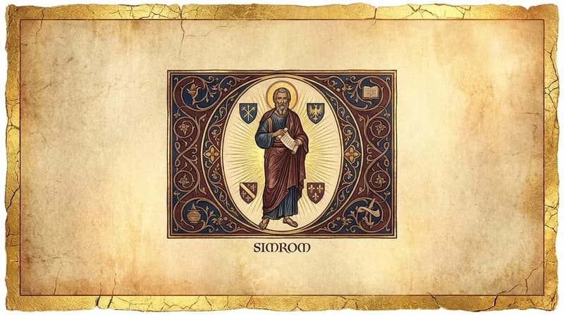 Ilustração do personagem bíblico Simrom - Personagens Bíblicos GoBíblia Ilustração do personagem bíblico Simrom