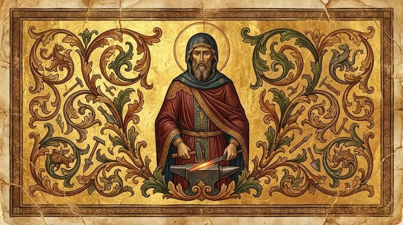 Ilustração do personagem bíblico Tubalcaim - Personagens Bíblicos GoBíblia Ilustração do personagem bíblico Tubalcaim