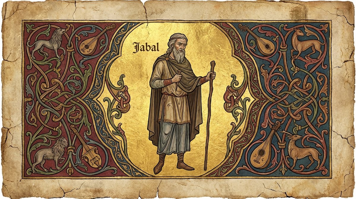 Ilustração do personagem bíblico Jabal - Dicionário Bíblico GoBíblia Ilustração do personagem bíblico Jabal